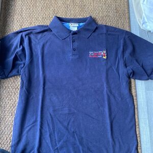 75 years with mickey embroidered polo golf shirt